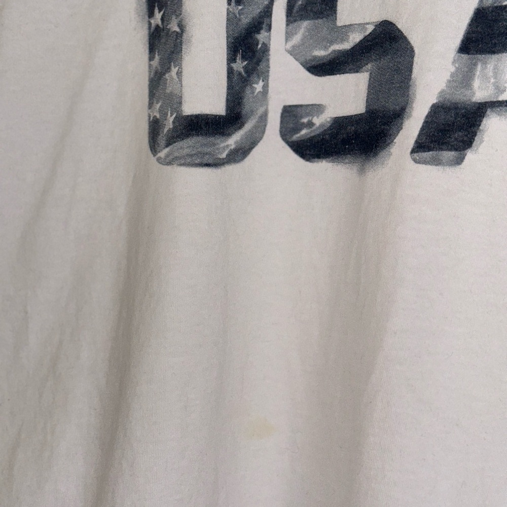 100% Cotton USA White Patriotic Unisex T-Shirt Size XL (16/18) - Picture 9 of 10
